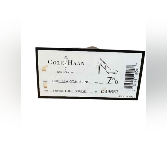 Cole Haan Chelsea Ot Sandal Tan Suede Slingback New With Box Size 7.5B - Picture 8 of 10